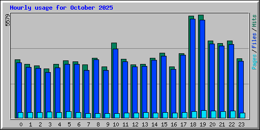 Hourly usage for October 2025